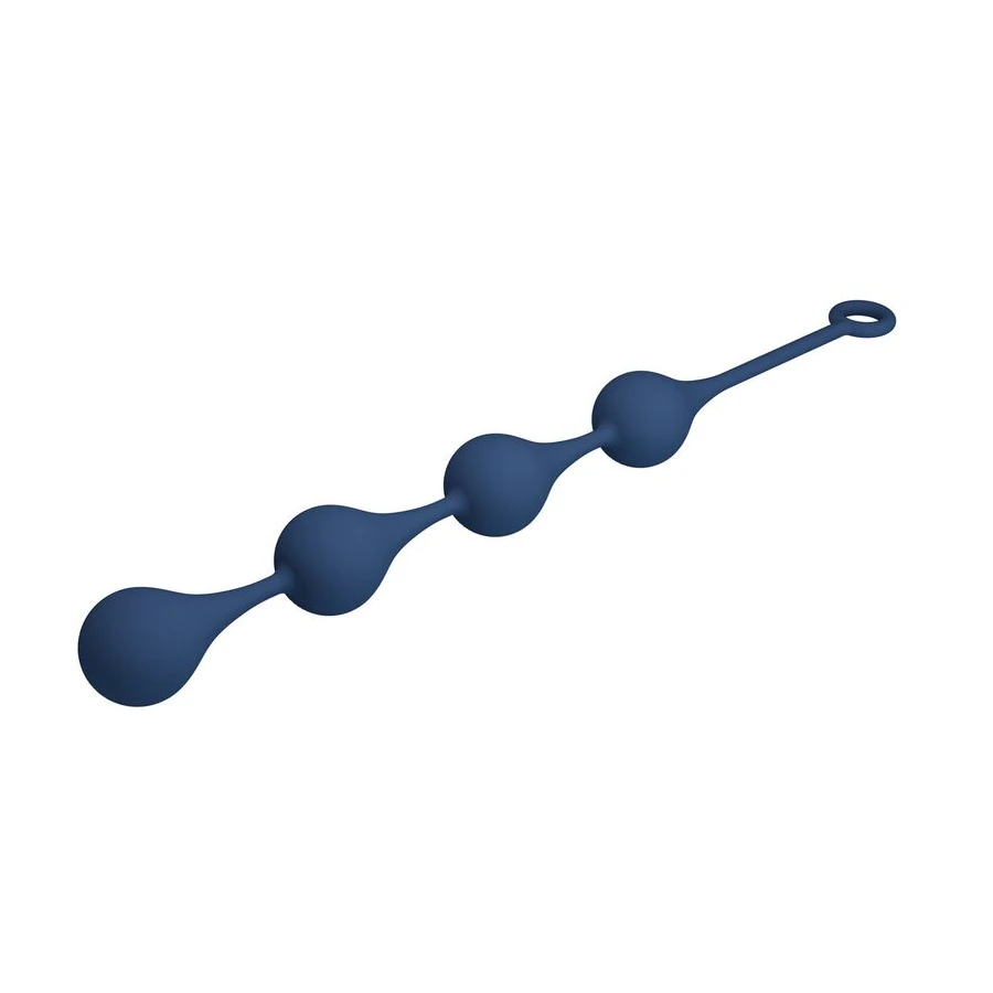 MR PLAY - BOLINHAS ANAL DE SILICONE AZUIS TAMANHO XL 52,5 CM